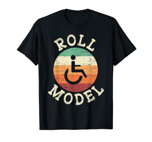 Modelo de rol Usuario de silla de ruedas Discapacitado Amputado PWD Discapacitado Camiseta