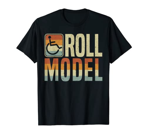 Modelo de rol Usuario de silla de ruedas Discapacitado Amputado PWD Discapacitado Camiseta