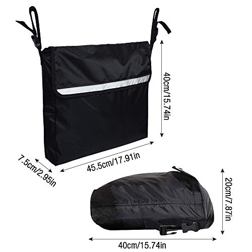 MOPOIN Bolsa para Silla de Ruedas Mochila Silla Ruedas Oxford Impermeable Mochilas Silla de Ruedas Bolsa de Almacenamiento Grande Capacidad Alta Calidad para Cualquier Tipo de Silla de Ruedas