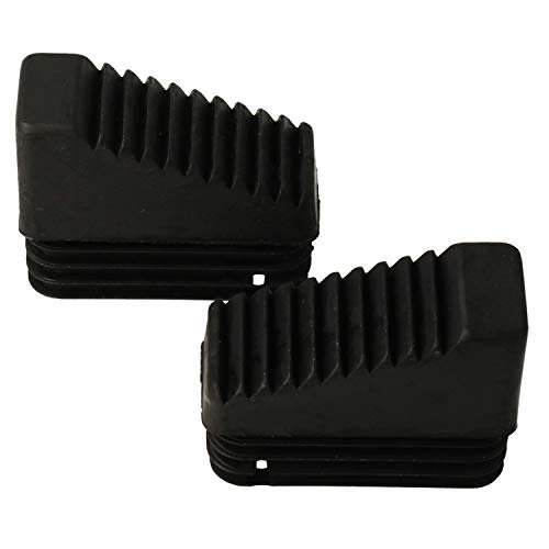 MovilCom® tapones de plastico para escaleras de mano, Contera escalera antideslizante, taco escalera domestica 50x20mm 2 Unidades