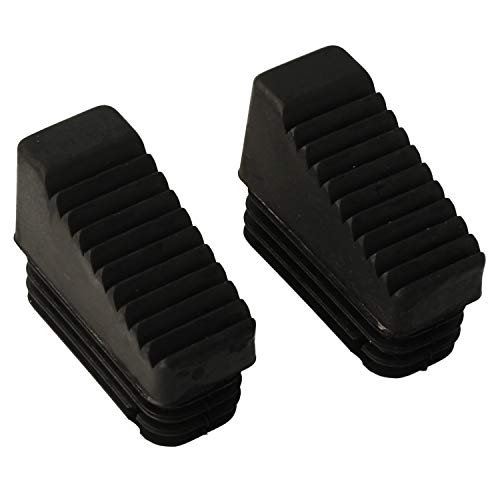 MovilCom® tapones de plastico para escaleras de mano, Contera escalera antideslizante, taco escalera domestica 50x20mm 2 Unidades