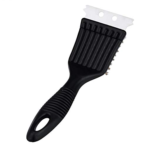 Mrjg Limpiador de Barbacoa Crill Cepillo de Limpieza del aro for Colgar cepillos de Limpieza spading Limpieza de Cepillado (Color : Black)