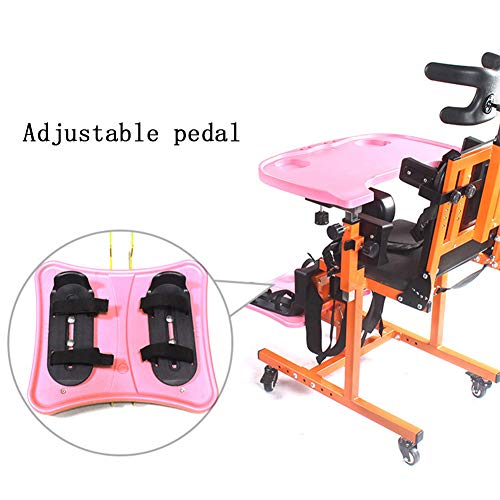 Mr.LQ Andador Parálisis Cerebral Infantil Silla de corrección de Postura sentada Silla de Entrenamiento de rehabilitación Infantil Anti-deformación con Mesa de Comedor