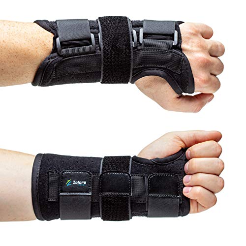 Muñequera de Soporte para Túnel Carpiano con Férula de Metal - Aliviar Dolor de Artritis y Tendinitis - Reduce Tiempo de Recuperación, Hombre y Mujer - Izquierda (L/XL)