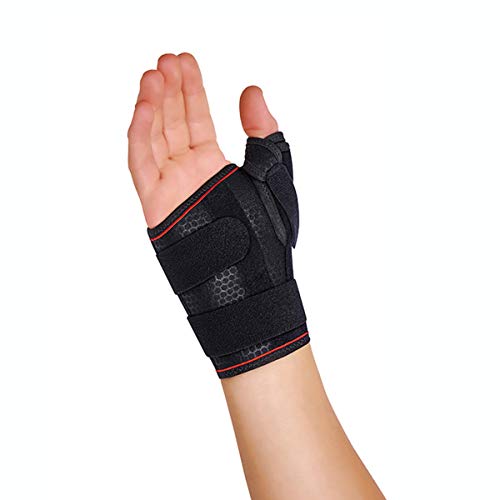 Muñequera semirrigida inmovilizadora corta con ferula de pulgar derecho ref mp-d72 talla 2