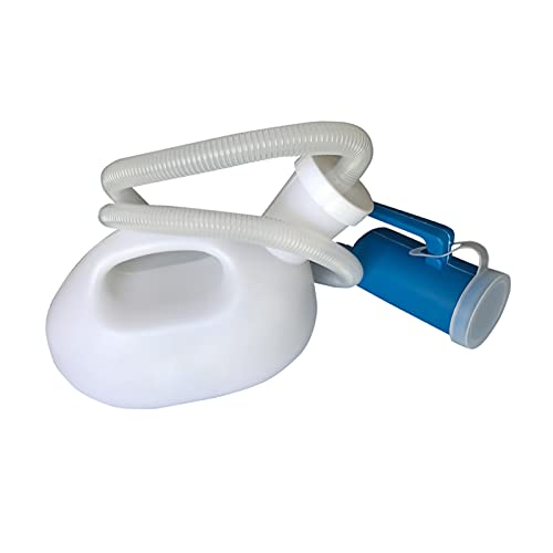 MWJRBD Urinario Masculino Gancho Urinario Femenino con Tapa Urinario Portátil para Silla De Ruedas para Incontinencia Urinaria Translúcida 2000ml para Ancianos