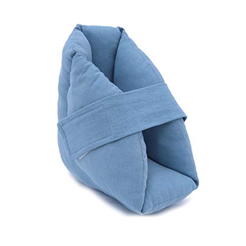 NACHEN Almohada para Pies, Protectores De Talón, Alivio De Úlceras por Presión Y Talón, Relleno De Esponja Transpirable De Alta Elasticidad, 1 Unidad (Blue)