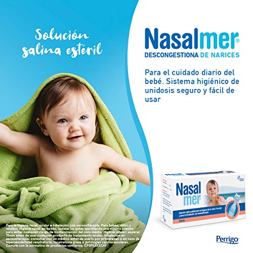 Nasalmer - Solución Salina Limpieza o Lavado Nasal - 40 Unidades