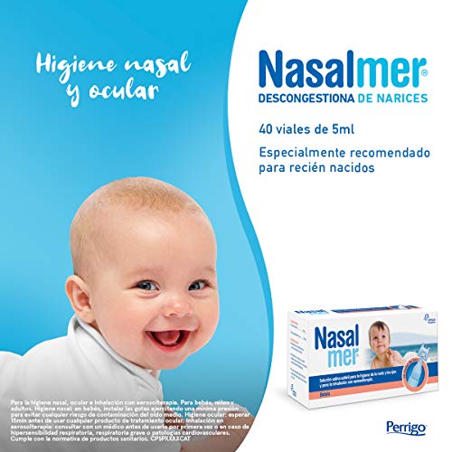 Nasalmer - Solución Salina Limpieza o Lavado Nasal - 40 Unidades