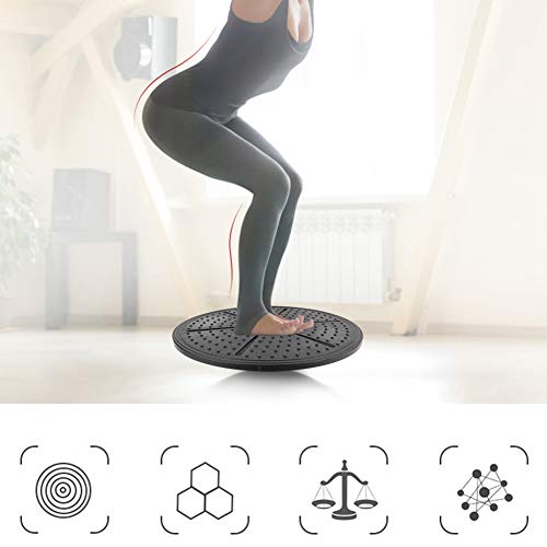 Neel Cómoda Tabla de Equilibrio para niños, Ligera, portátil, con rotación de 360 ​​°, Tabla de Equilibrio para Ejercicios, para Oficina, Yoga, hogar, Fitness