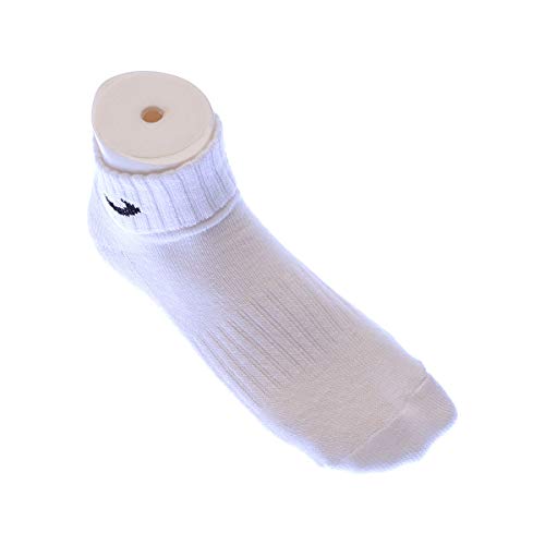 Nike One Quarter Socks 3PPK Value Calcetines para Hombre, Blanco (WHITE/BLACK), 38-42