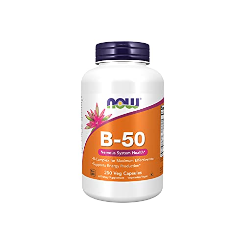 Now Foods La vitamina B-50-250 vcaps 250 Unidades 200 g