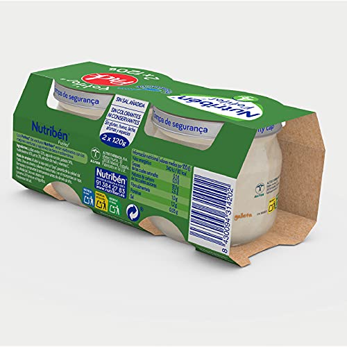 Nutribén Potitos Introducción a Las Judías Verdes Y Patatas Desde Los 4 Meses, 3 Bipacks (6 X 120 Gr.)