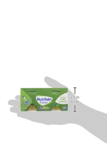 Nutribén Potitos Introducción a Las Judías Verdes Y Patatas Desde Los 4 Meses, 3 Bipacks (6 X 120 Gr.)