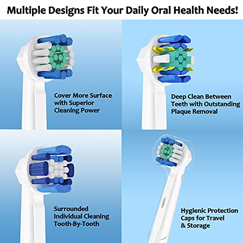 Ofashu Cabezales de Recambios para Oral B Braun Cepillos de Dientes Eléctricos, Pack de 6