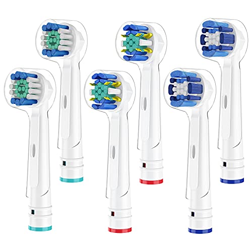 Ofashu Cabezales de Recambios para Oral B Braun Cepillos de Dientes Eléctricos, Pack de 6