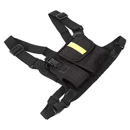 Okuyonic Bolsa De Plataforma De Pecho, Chaleco De Pistolera Amarillo Brillante Ajustable Techwear Correa Ajustable para Herramientas De Operación