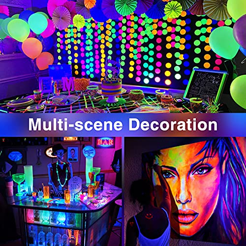 Onforu 5M Luz UV Tiras, Cadenas LED Ultravioleta 300 LEDs 12V 2835 Luz Negra, Adaptador Incluido, Iluminación Interior Flexible No-Impermeable para Bar Club DJ Disco Fiesta KTV Pintura Corporal