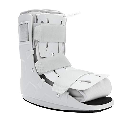 Ortesis de pie Walker Fracture Boot, Férula plantar Soporte de pie Soporte de pie Durable Walker Brace, Espuma neumática para esguince de tobillo severo(S 32-38)