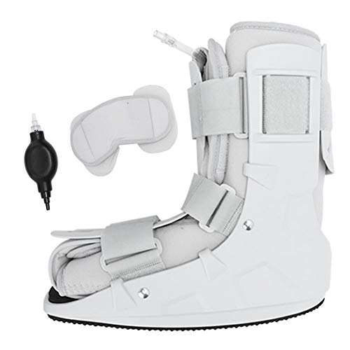 Ortesis de pie Walker Fracture Boot, Férula plantar Soporte de pie Soporte de pie Durable Walker Brace, Espuma neumática para esguince de tobillo severo(S 32-38)