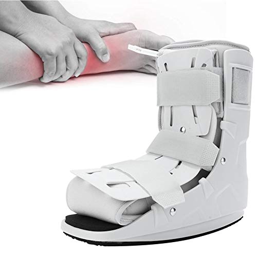 Ortesis de pie Walker Fracture Boot, Férula plantar Soporte de pie Soporte de pie Durable Walker Brace, Espuma neumática para esguince de tobillo severo(S 32-38)