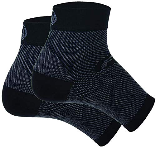 Orthosleeve media compresión graduada FS6, Negro, talla S - 6 zonas de compresión -Producto específico para fascitis plantar y dolor en el talón - Mejora la circulación - Reduce la inflamación - Ayuda a la rehabilitación