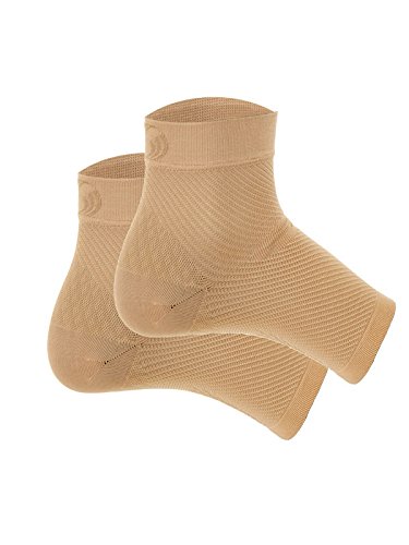 Orthosleeve media compresión graduada FS6, Negro, talla S - 6 zonas de compresión -Producto específico para fascitis plantar y dolor en el talón - Mejora la circulación - Reduce la inflamación - Ayuda a la rehabilitación