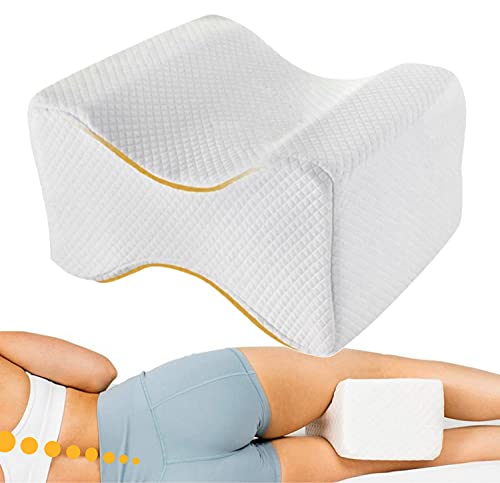 OrtoPrime Almohada Ortopédica Piernas y Rodillas Confort Cojín Piernas para Dormir de Lado - Almohada para Rodillas Libera la Presión Alivia la Tensión y Corrige la Espalda - Efecto Memoria