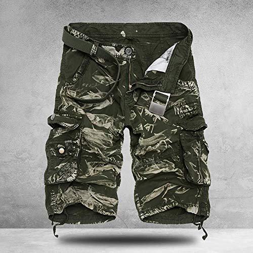 Pantalones Cortos De Camuflaje para Pantalones Clásico Cortos Hombre De Camuflaje De Bermudas Pantalones De Trabajo De Verano para Hombres Pantalones Cortos Militares