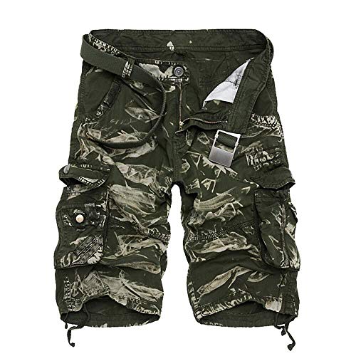 Pantalones Cortos De Camuflaje para Pantalones Clásico Cortos Hombre De Camuflaje De Bermudas Pantalones De Trabajo De Verano para Hombres Pantalones Cortos Militares