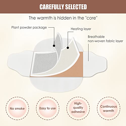 Parches Termicos,Parches de Calor,Parches Dolores,Autocalentamiento Continuo para Aliviar El Dolor De Espalda, El Dolor De Hombro y El Dolor Ee Los Músculos Del Cuello, 8 Piezas