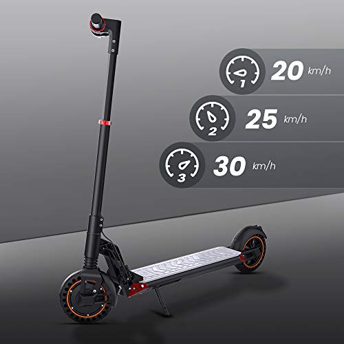 Patinete Electrico Adultos, Patinete Eléctrico Plegable 25 km de Autonomía, Neumáticos sólidos de 8" Scooter Patinetes Electricos 350W 10Ah para Adultos y Adolescentes, Kugoo S1 Plus (Ngero)