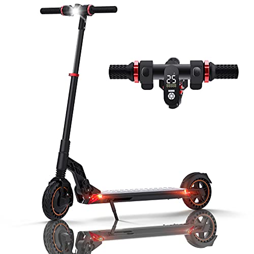 Patinete Electrico Adultos, Patinete Eléctrico Plegable 25 km de Autonomía, Neumáticos sólidos de 8" Scooter Patinetes Electricos 350W 10Ah para Adultos y Adolescentes, Kugoo S1 Plus (Ngero)