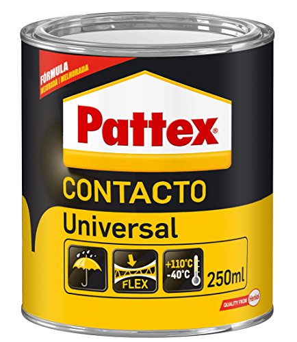 Pattex Cola de contacto universal instantánea multiusos, a prueba de agua, 250ml