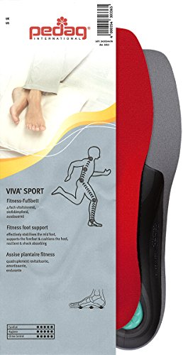 Pedag Viva Sport - Plantillas para el deporte unisex, Red, 0