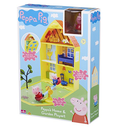 Peppa Pig 06156 - Maletín de juego "Casa y jardín de Peppa"