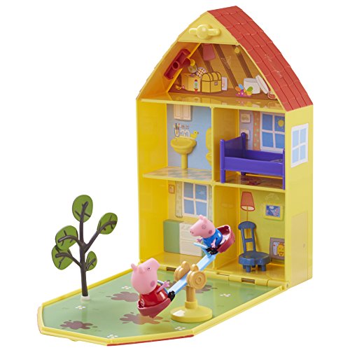 Peppa Pig 06156 - Maletín de juego "Casa y jardín de Peppa"