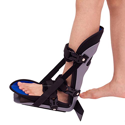 PHASFBJ Corto Air Walker, Médico Fractura Roto Tobillo Bota Apoyo Férula Nocturna para de Fascitis Plantar Esguince Rehabilitación Correctiva CAM Tobillo Air Cast Walker,L