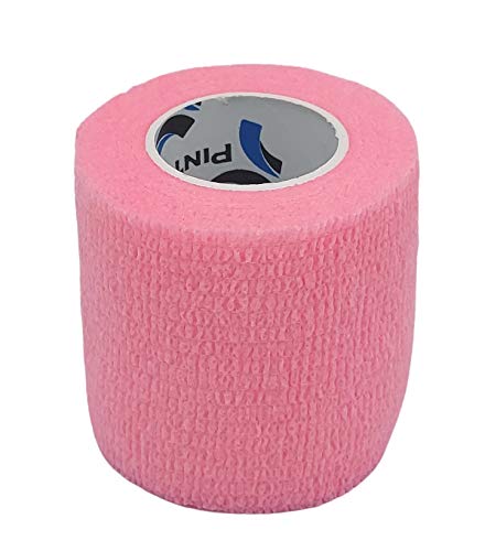 PintoMed Venda Cohesiva 3 x ROSA + 3 x LOVE - 6 rollos – 5cm x 4,5m. Cinta autoadhesiva elastica y flexible. Esparadrapo deportivo. Vet Wrap. Primeros auxilios y lesiones de los deportes.