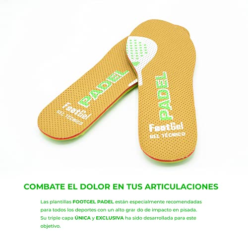 Plantilla Gel deportiva para Padel (43 47)