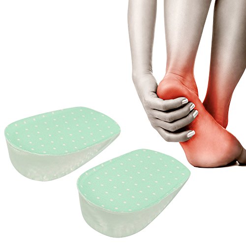 Plantillas de Gel de Aumento, Almohadillas Invisibles Plantillas Ortopédicas De Confort Plantillas Fascitis Plantar para el Talón para Uso Diario que Protege tus Pies para Hombres y Mujeres (1 par)