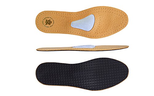 Plantillas Zapatos Ortopédicas Cuero para Neuroma de Morton y Dolor de Pies, con Soporte y Almohadilla para Arco Metatarso, para Hombres y Hujeres, Kaps Allevia, Todas las Tallas (43 EUR)