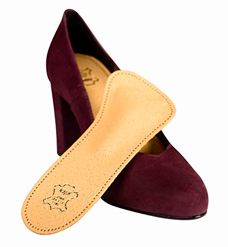 Plantillas Zapatos Ortopédicas de Cuero de 3/4 para Mujeres, Reducen las Molestias y Previenen el Dolor en el Antepié Con Soporte Para el Arco Metatarsiano (42 EUR)