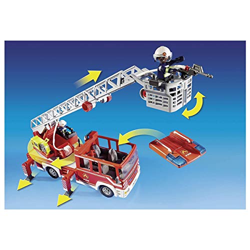 PLAYMOBIL City Action Camión de Bomberos con Escalera, A partir de 4 años (9463)