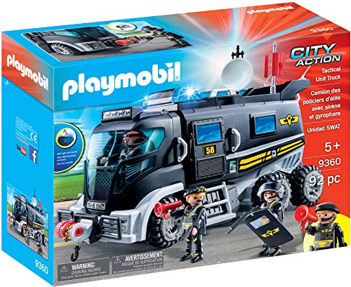 PLAYMOBIL City Action Vehículo con luz LED y módulo de sonido, A partir de 5 años (9360)