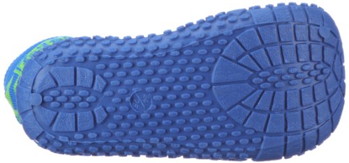 Playshoes Zapatillas de Playa con protección UV Raya, Zapatos de Agua Unisex Niños, Verde (Blau/Gruen 791), 26/27 EU