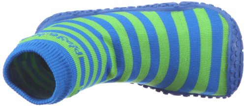 Playshoes Zapatillas de Playa con protección UV Raya, Zapatos de Agua Unisex Niños, Verde (Blau/Gruen 791), 26/27 EU