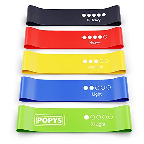 POPYS Bandas elasticas Fitness/Bandas de Resistencia y musculación - Gomas elasticas Multicolor Set de 1