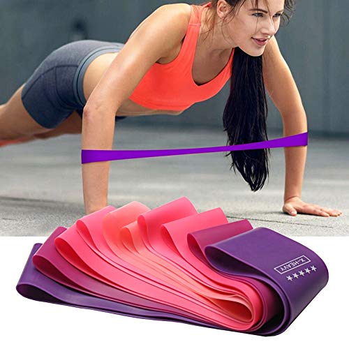 POPYS Bandas elasticas Fitness/Bandas de Resistencia y musculación - Gomas elasticas Rosados Set de 2