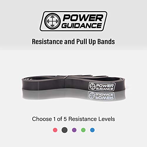 POWER GUIDANCE Bandas elásticas de resistencia - Pull Up ejercicio de la aptitud del entrenamiento Bandas Aparatos de gimnasia Inicio,Para yoga,pilates o rehabilitación -Mayor fuerza y movilidad- 101% Látex natural